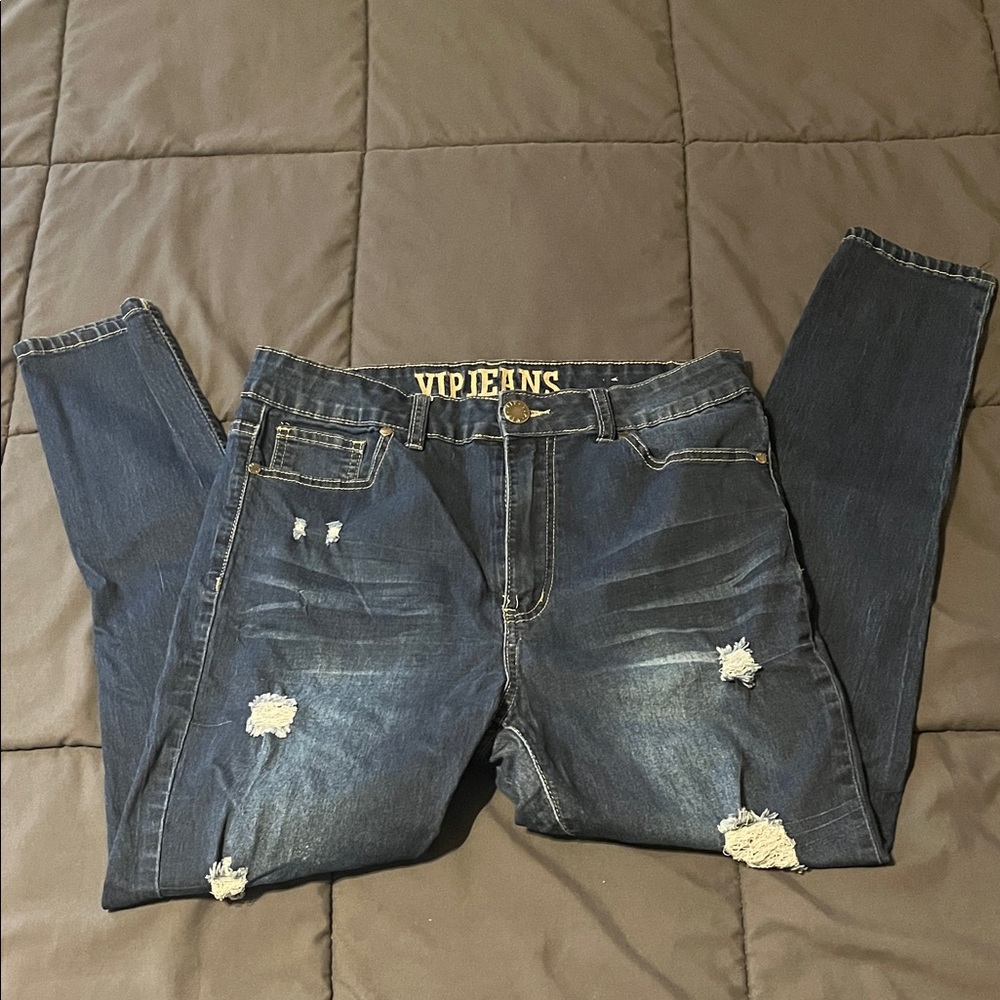 VIP Women's Skinny Jeans - Dark Blue